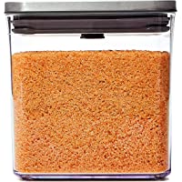 OXO Good Grips Recipiente Pop Cuadrado Grande bajo (2-6 l-2-8 Qt)- Plastic- 2-6 L